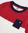 Camiseta de manga corta de algodón de niño rojo TERKUIT/blanco MARSHMALLOW