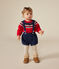 Short de terciopelo con tirantes para bebé CREPUSCULE