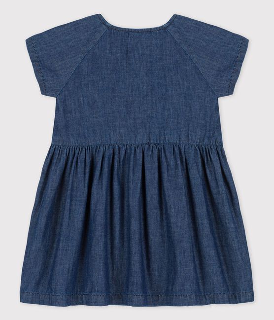 Vestido de tejido vaquero ligero ecológico para bebé azul DENIM