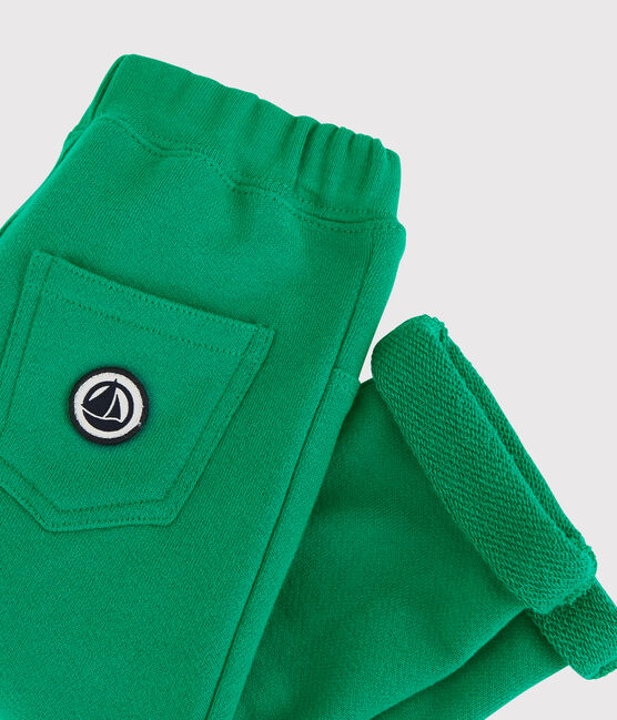 Pantalón de muletón de bebé. verde PIVERT