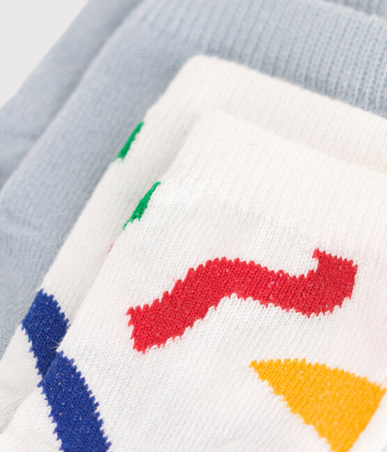 2 pares de calcetines de algodón estampados para bebé variante 1