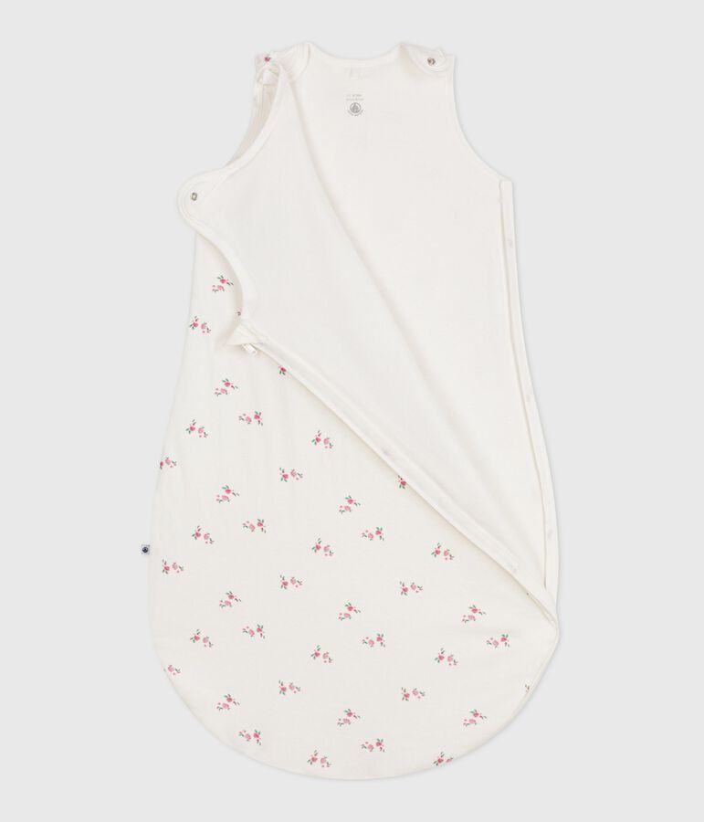 Saco para beb&eacute; de algod&oacute;n con estampado de flores TOG 1,5 blanco/multicolor