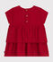 Vestido de manga corta para bebé rojo AURORA