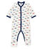 Pelele reversible para bebé niño blanco MARSHMALLOW/blanco MULTICO