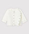 Rebeca blanca de estrellas de bebé de tejido tubular acolchado de algodón ecológico blanco MARSHMALLOW