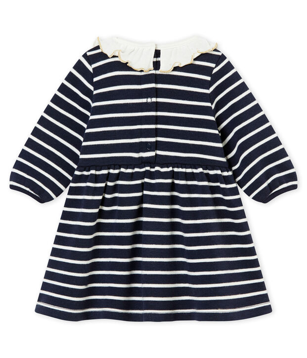 Vestido marinero para beb&eacute; ni&ntilde;a azul/blanco