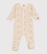 Pijama de algodón con estampado floral para bebé