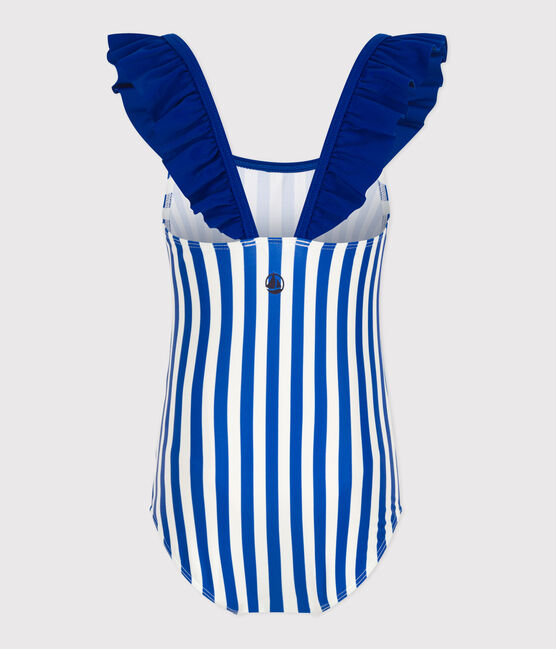 Bañador infantil a rayas azul SURF/blanco MARSHMALLOW