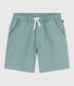 Bermudas cortas infantiles de algodón liso