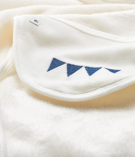 Capa/Manta de polar para niño blanco MARSHMALLOW/azul MEDIEVAL
