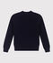 Jersey de punto inglés de algodón para mujer azul SMOKING