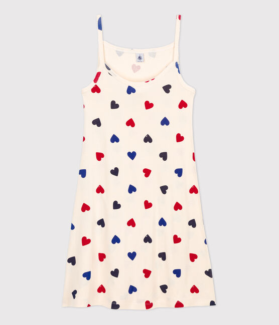 Camisón de algodón para mujer blanco AVALANCHE/ MULTICO