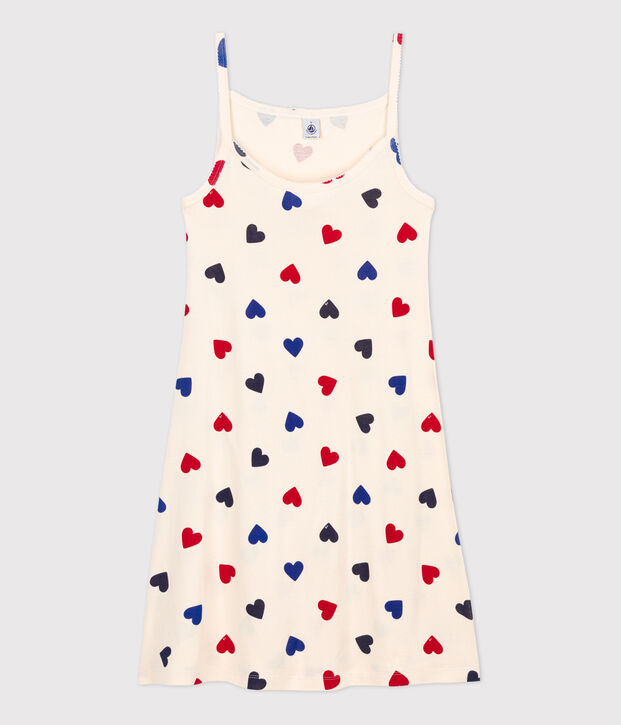 Camis&oacute;n de algod&oacute;n para mujer crudo/multicolor