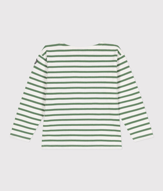 Marinera infantil unisex de algodón de manga larga verde MARSHMALLOW/ PALMERAIE