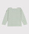 Marinera infantil unisex de algodón de manga larga verde MARSHMALLOW/ PALMERAIE