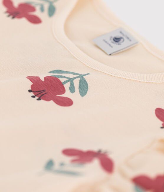 Camiseta estampada de algodón para niña blanco AVALANCHE+ENNEIGE/ MULTICO
