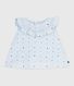 Blusa sin mangas de popelina de algodón con estampado de flores para bebé