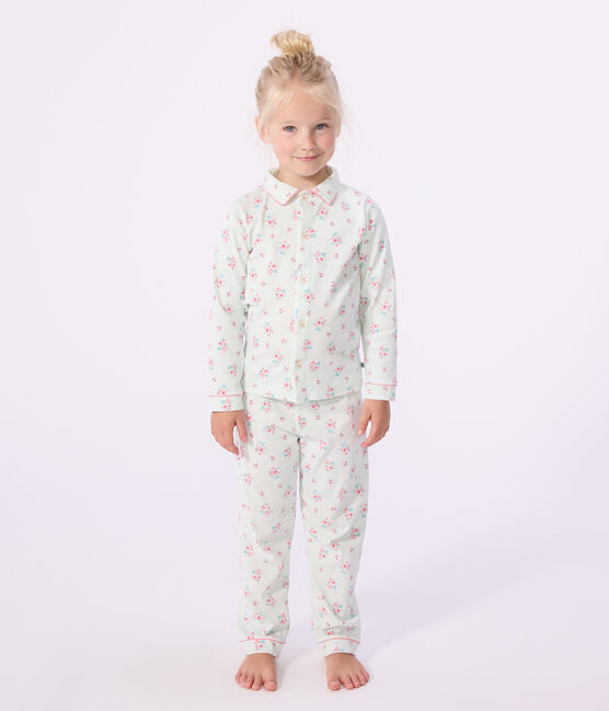 Pijama infantil abotonado de algodón estampado MARSHMALLOW/ AMANDIER/ MULTICO