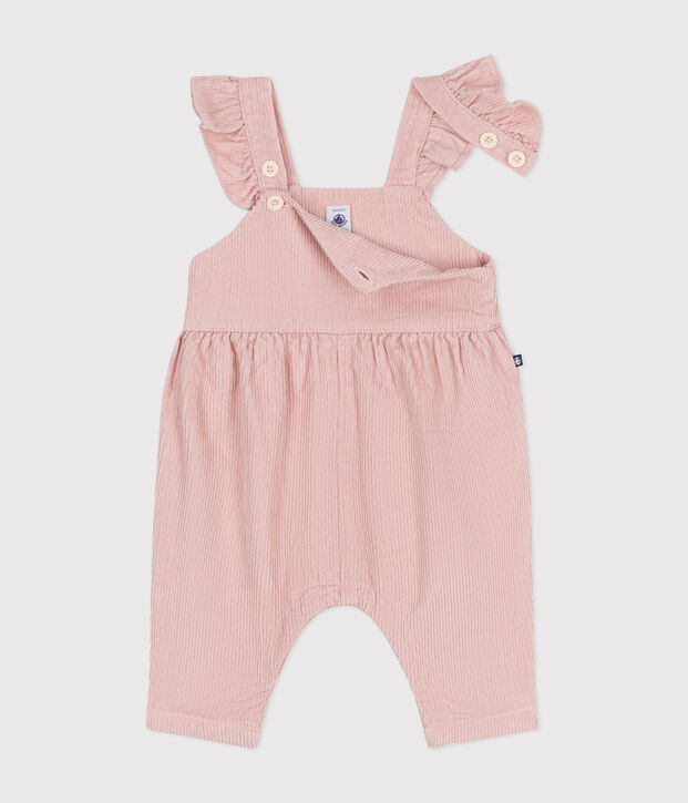Peto de pana para beb&eacute; rosa