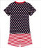 Pijama corto de punto de algodón para niño azul SMOKING/blanco MULTICO
