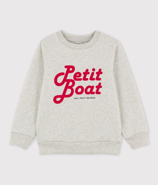 Sudadera de muletón para niño gris BELUGA CHINE