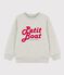 Sudadera de muletón para niño gris BELUGA CHINE