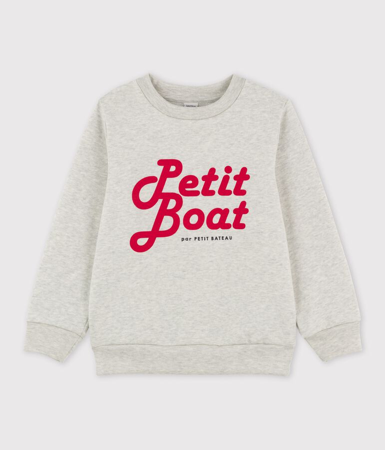 Sudadera de mulet&oacute;n para ni&ntilde;o gris