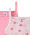 Lote de 2 camisetas de tirante fino para niña blanco LOT