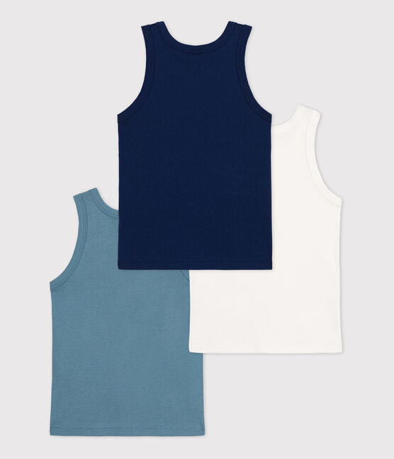 Juego de 3 camisetas de tirantes de algodón para niño variante 1