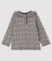 Blusa de manga larga para bebé niña azul SMOKING/blanco MARSHMALLOW