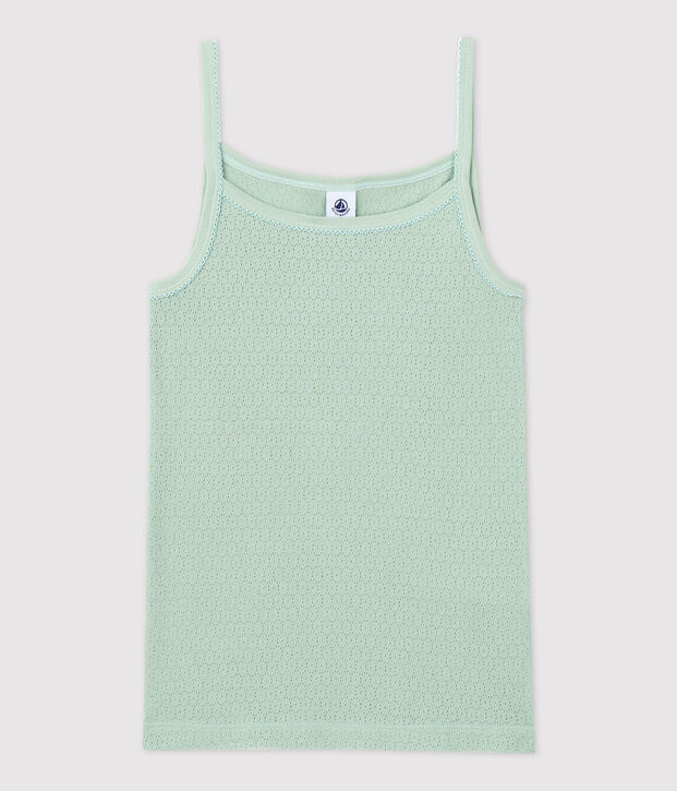 Camiseta de tirantes L'ICONIQUE de algod&oacute;n de mujer verde