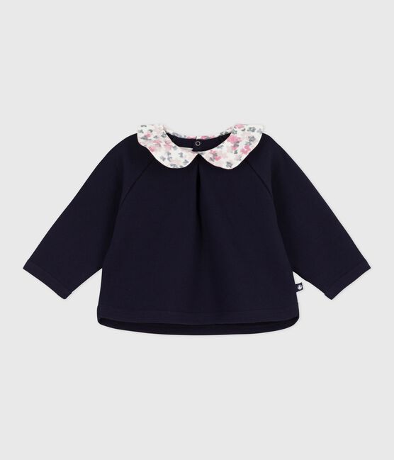 Sudadera lisa de algodón con cuello estampado para bebé SOIR