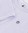 Camiseta de manga larga de algodón a rayas para bebé blanco SQUAW/ MARSHMALLOW