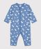 Pyjama b&eacute;b&eacute; en coton sans pieds imprim&eacute; c&oelig;urs azul/blanco