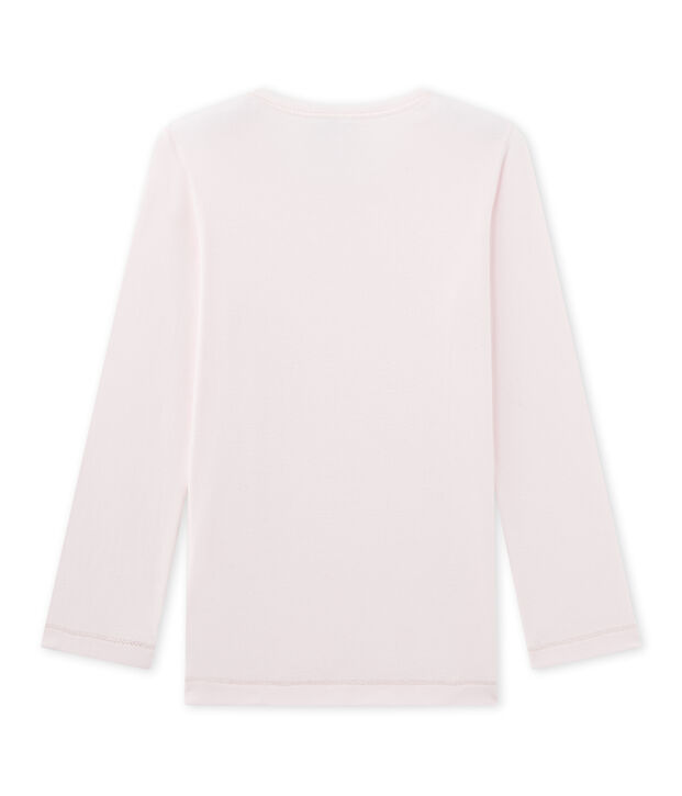 Camiseta de pijama para ni&ntilde;a rosa