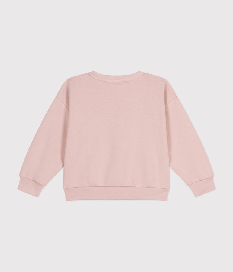Sudadera de felpa para ni&ntilde;a rosa