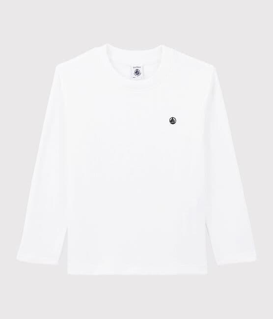 Camiseta de algodón de niña/niño blanco MARSHMALLOW