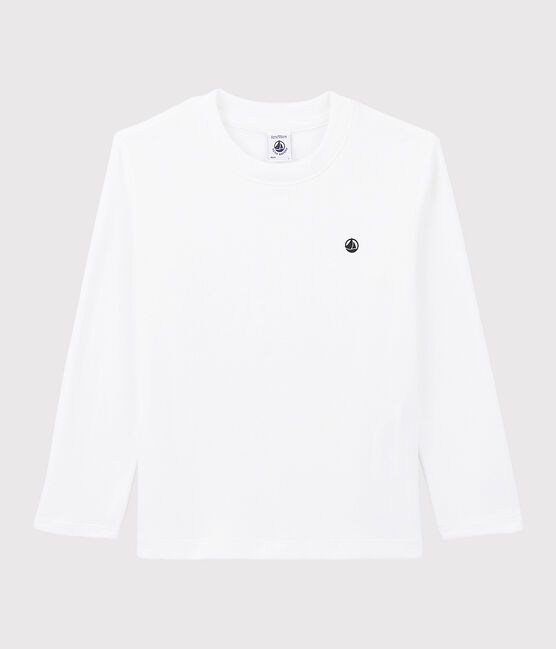 Camiseta de algodón de niña/niño blanco MARSHMALLOW