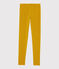 Leggings de punto para niña amarillo BOUDOR