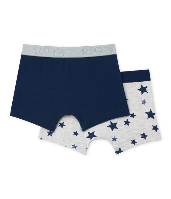 Lote de 2 boxers: jersey stretch estampado + liso SPECIAL LOT 00