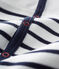 Pelele de terciopelo para bebé unisex blanco MARSHMALLOW/azul SMOKING