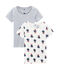Par de camisetas manga corta para niña variante 1