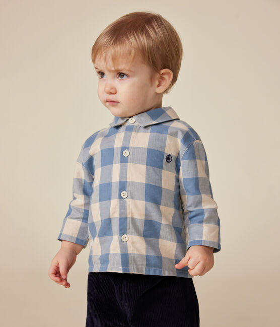 Camisa de franela para bebé azul BEACH/ AVALANCHE