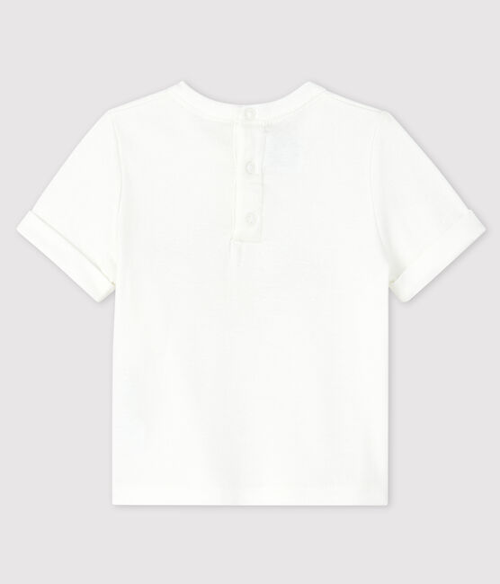 Camiseta para bebé niño blanco MARSHMALLOW