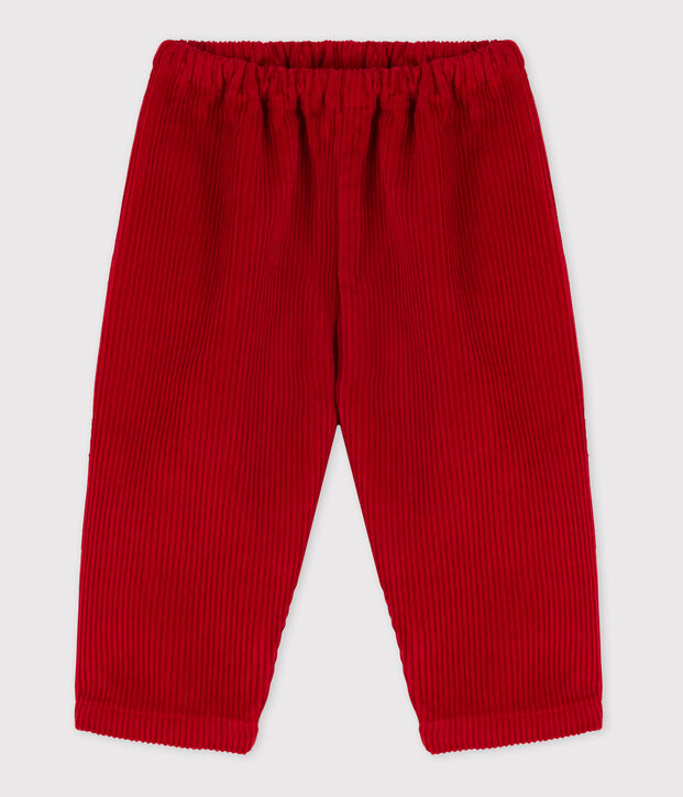 Pantal&oacute;n de pana para beb&eacute; rojo