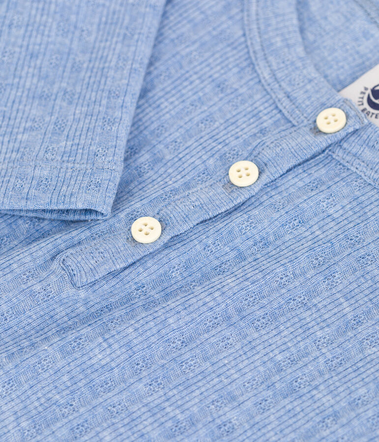 Camiseta de algod&oacute;n de ni&ntilde;a azul