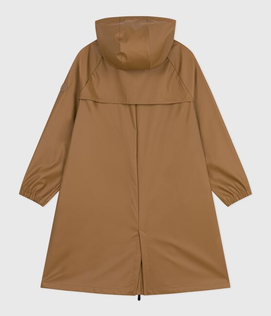 Chubasquero largo y bicolor para mujer marron ROCHE