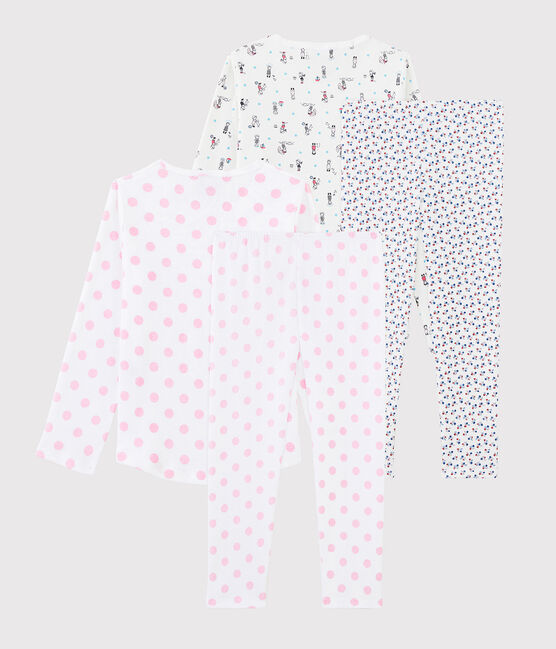 Lote de 2 pijamas de algodón de niña variante 1