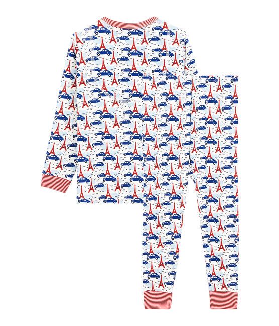 Pijama de punto para niño blanco MARSHMALLOW/blanco MULTICO