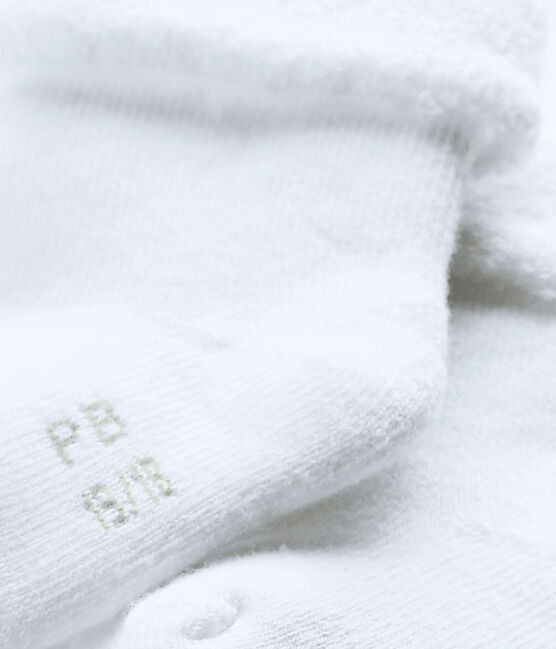Calcetines de toalla, mullidos y cómodos. blanco ECUME